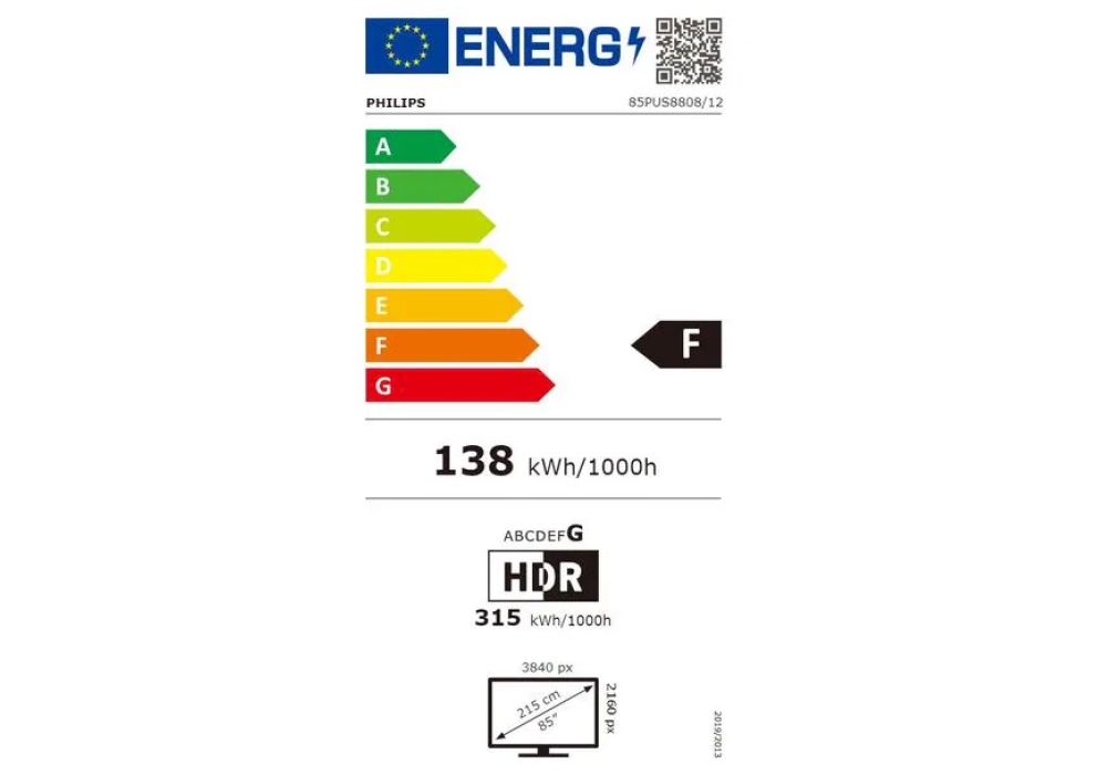 Philips TV 85PUS8808/12 85", 3840 x 2160 (Ultra HD 4K), LED-LCD