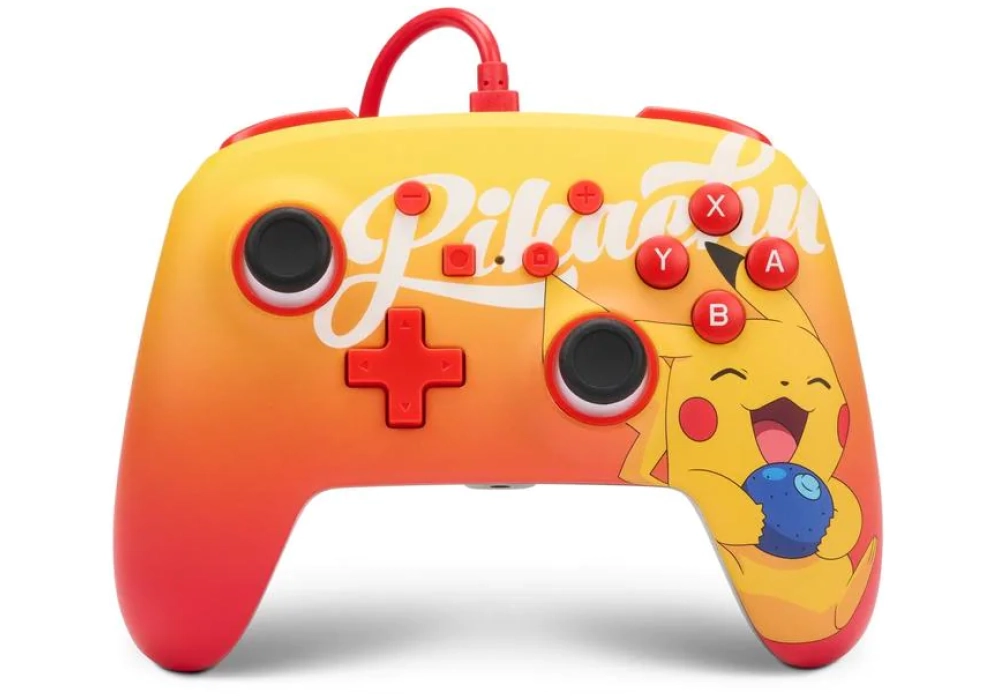 Power A Enhanced Wired Controller (Orange Berry Pikachu)