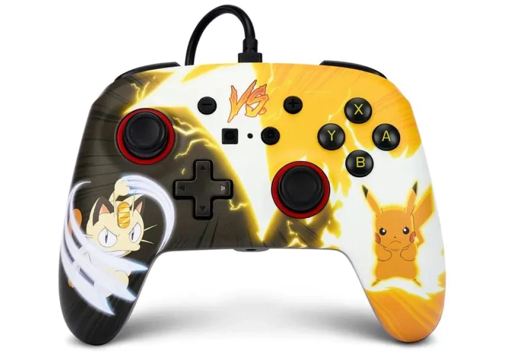 Power A Enhanced Wired Controller (Pokémon: Pikachu vs. Meowth)