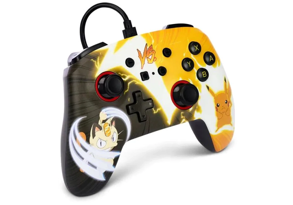 Power A Enhanced Wired Controller (Pokémon: Pikachu vs. Meowth)