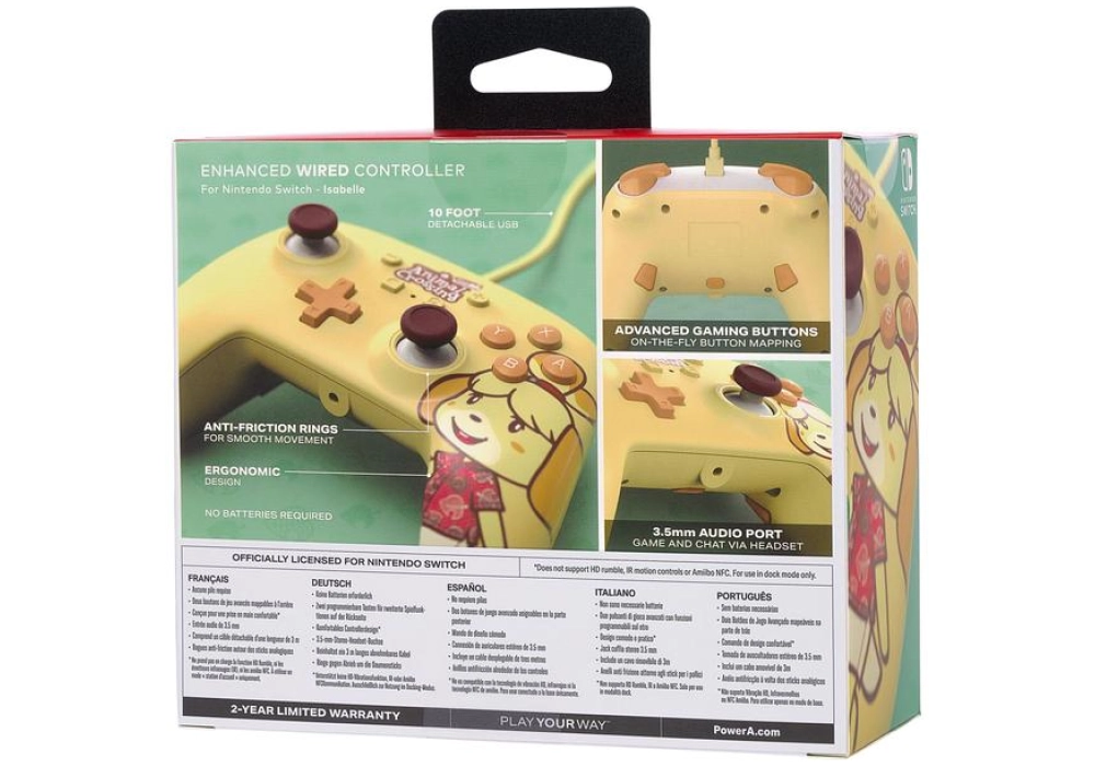 Power A Enhanced Wired Controller Animal Crossing: Isabelle