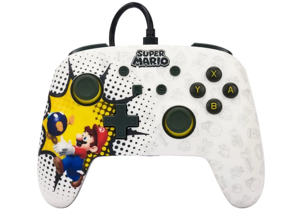 Power A Enhanced Wired Controller Bob-omb Blast