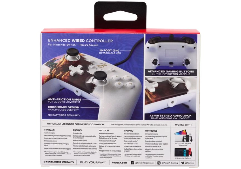 Power A Enhanced Wired Controller Hero's Ascent