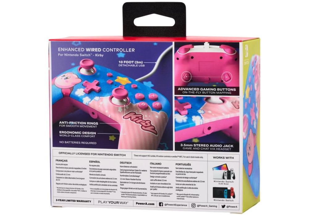 Power A Enhanced Wired Controller Kirby