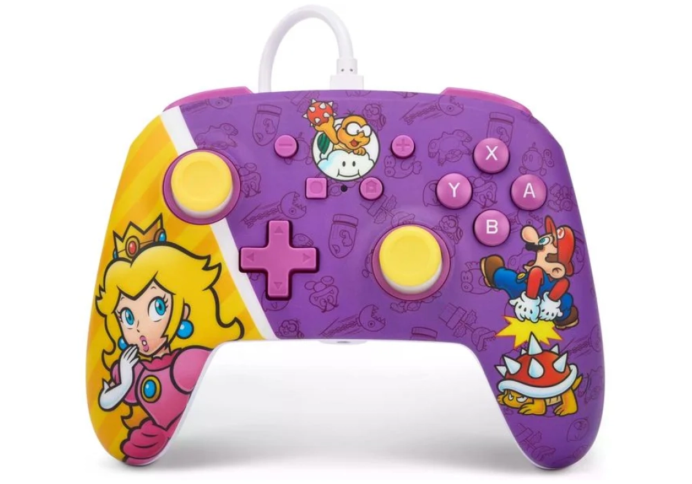 Power A Enhanced Wired Controller Princess Peach Battle