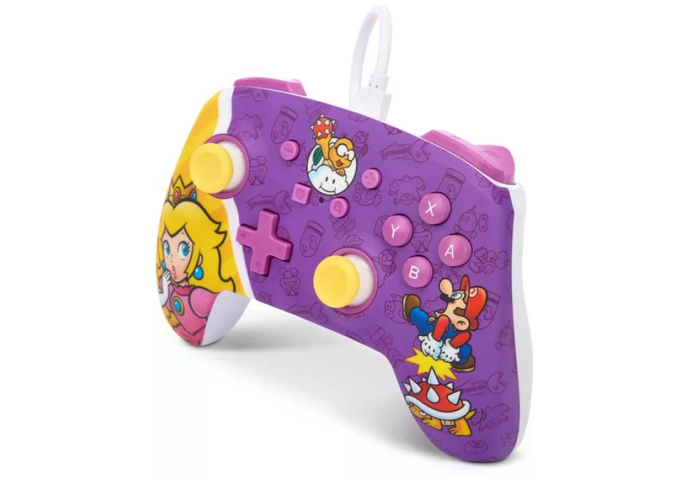 Power A Enhanced Wired Controller Princess Peach Battle