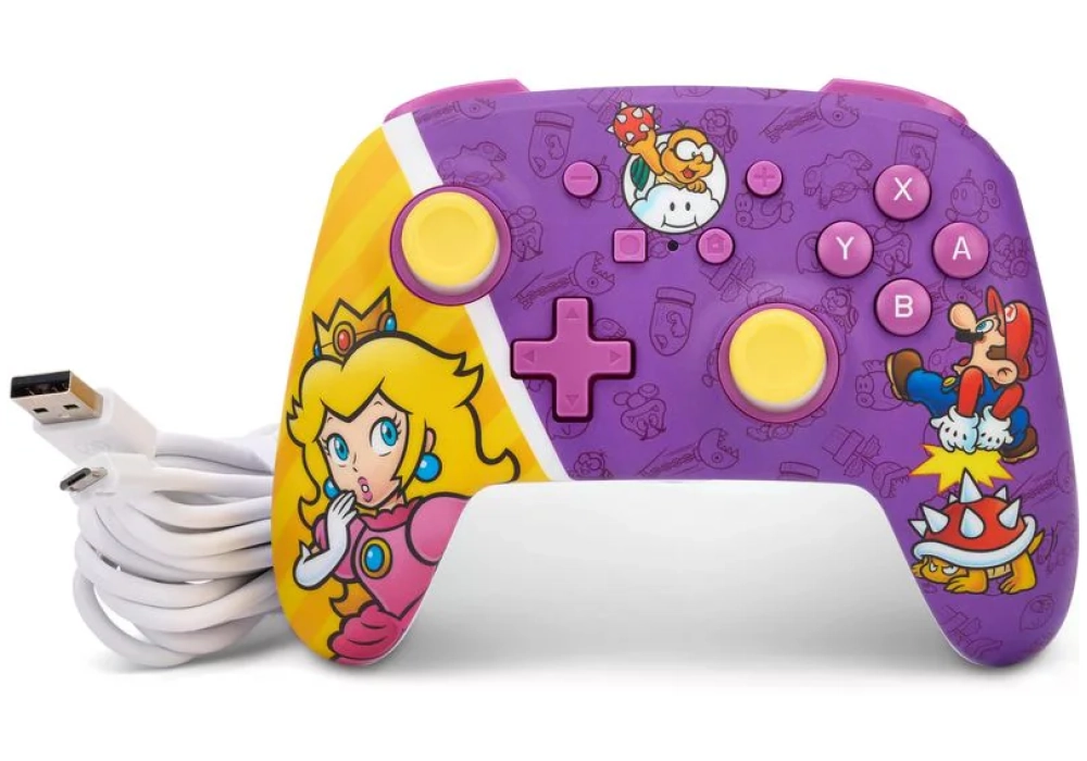 Power A Enhanced Wired Controller Princess Peach Battle