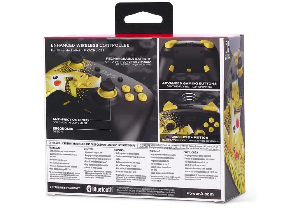 Power A Enhanced Wireless Controller Pikachu 025