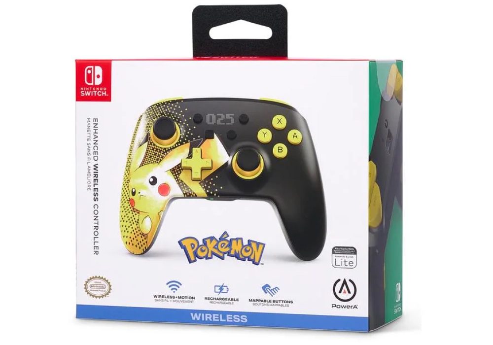 Power A Enhanced Wireless Controller Pikachu 025