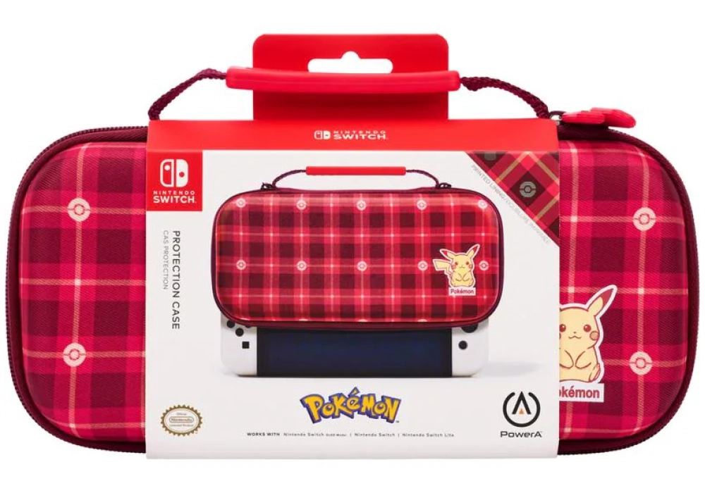 Power A Protection Case Pikachu Plaid