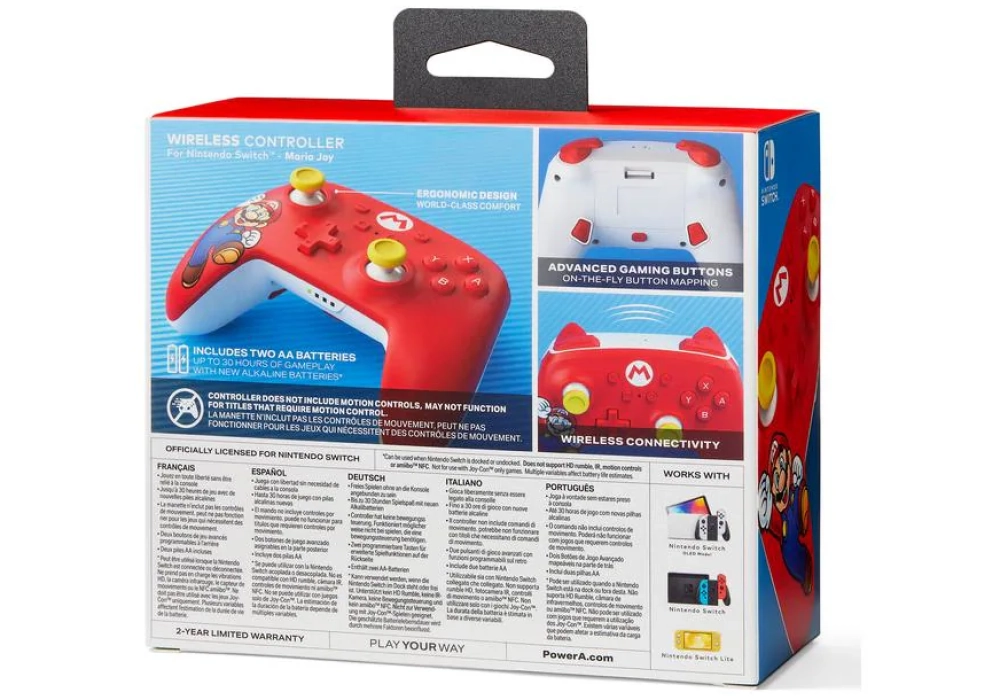 Power A Wireless Controller Mario Joy