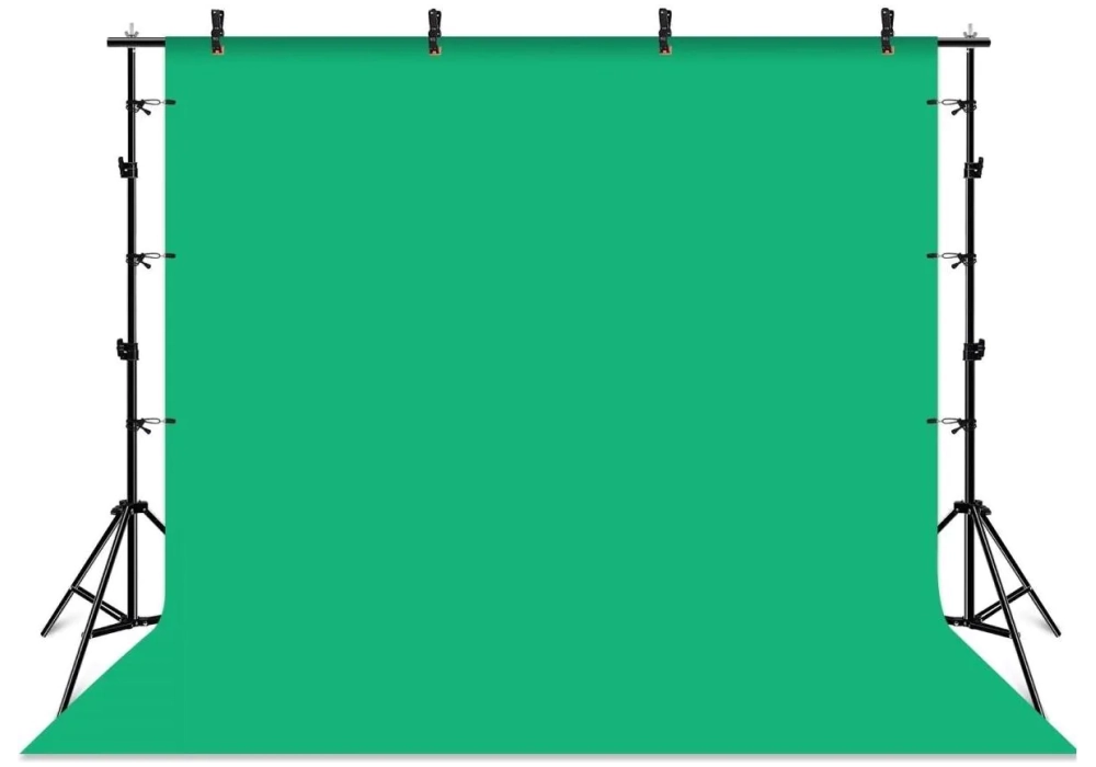 Puluz Système d'arrière-plan - Kit écran vert de 2x3 mètres