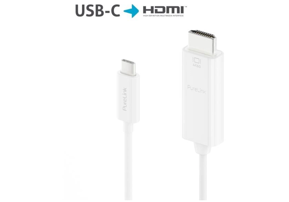 Purelink IS2220-015 USB type C - DisplayPort - 1.5 m (Blanc)