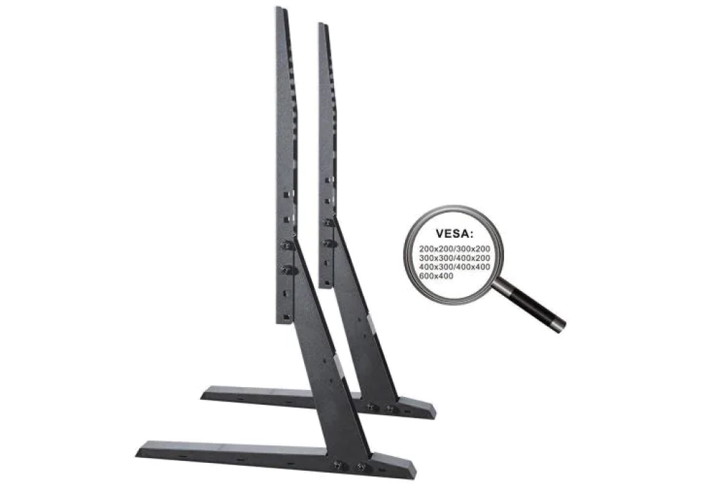 PureMounts Pied de support PM-TVS-02 Noir