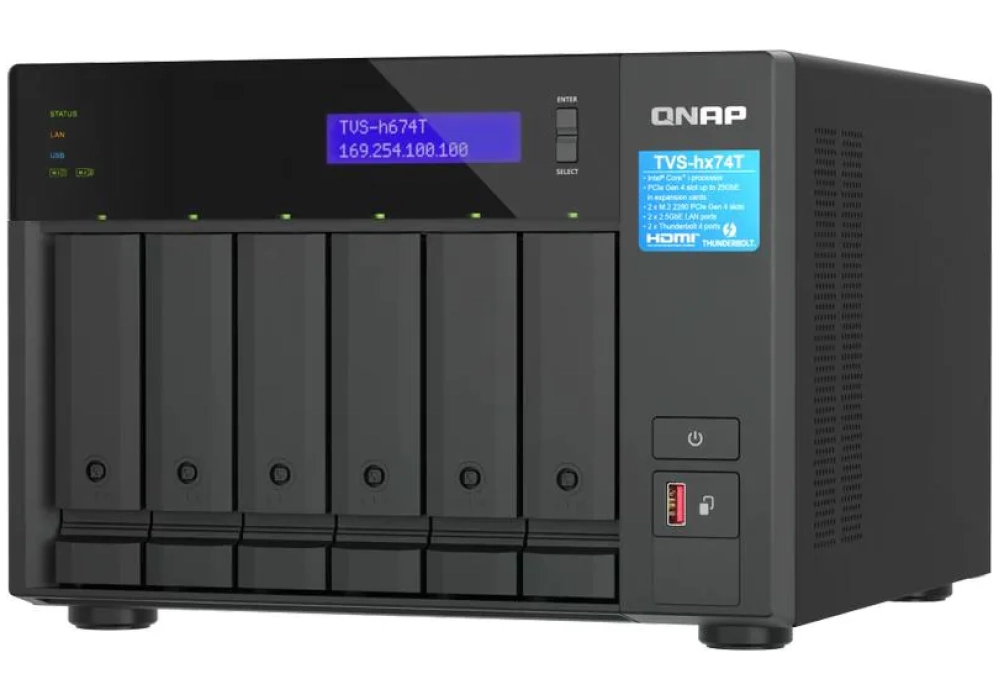 QNAP NAS TVS-h674T-i5-32G 6 baies