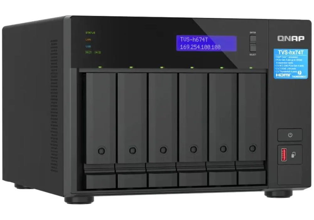 QNAP NAS TVS-h674T-i5-32G 6 baies