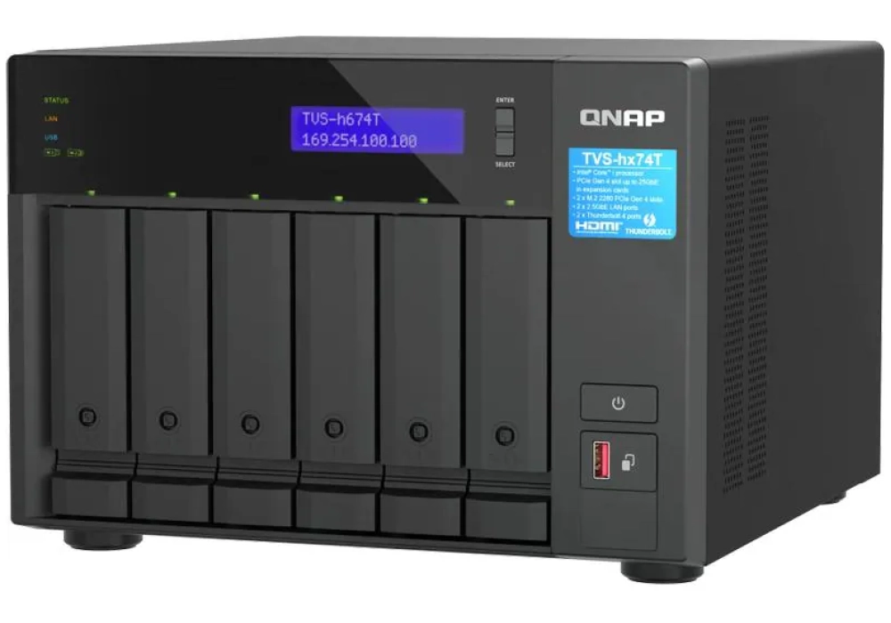 QNAP NAS TVS-h674T-i5-32G 6 baies