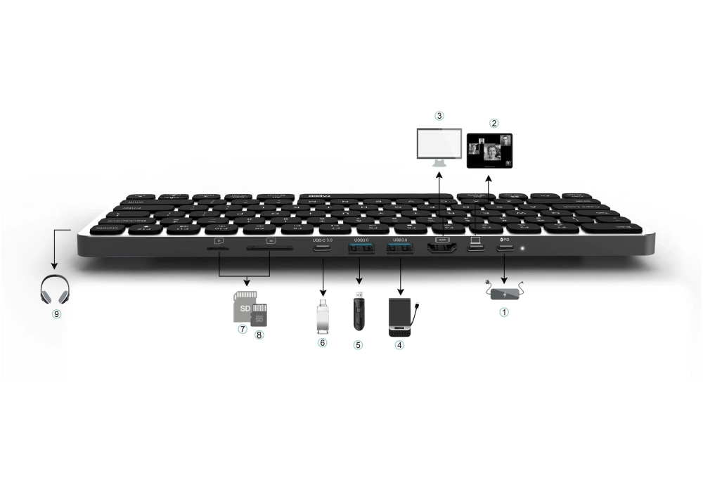 Rapoo Clavier UCK-6001 Noir