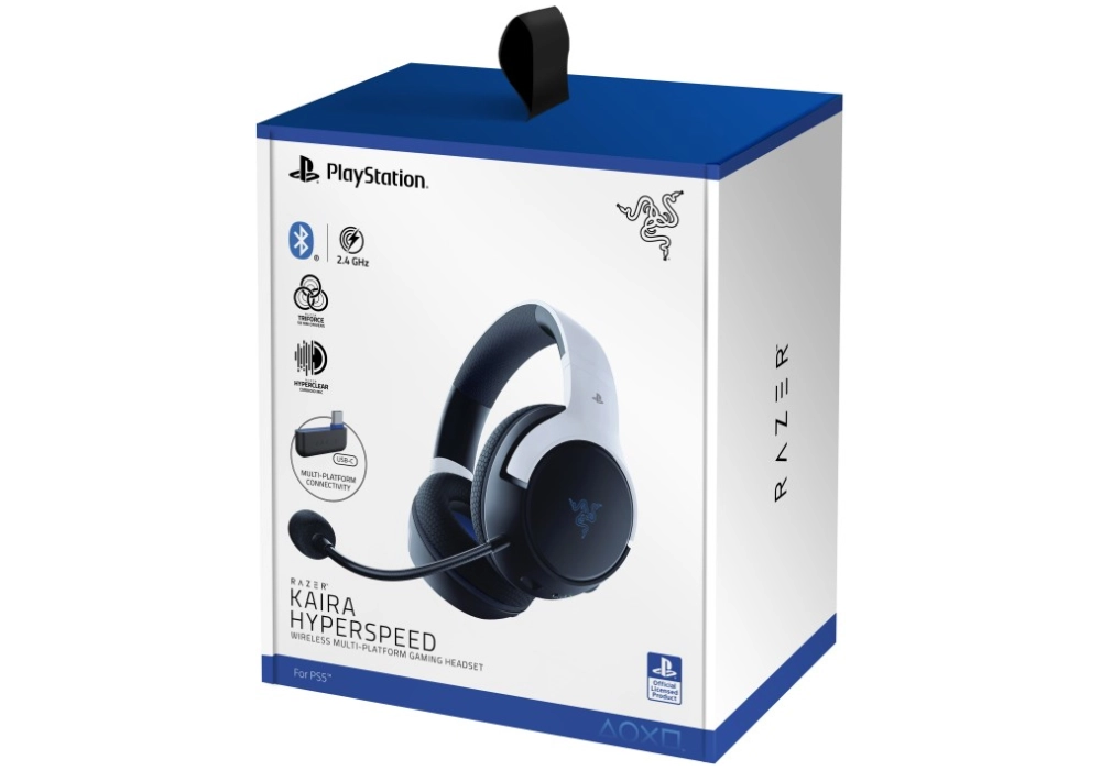 Razer Kaira Hyperspeed pour PlayStation (Blanc)