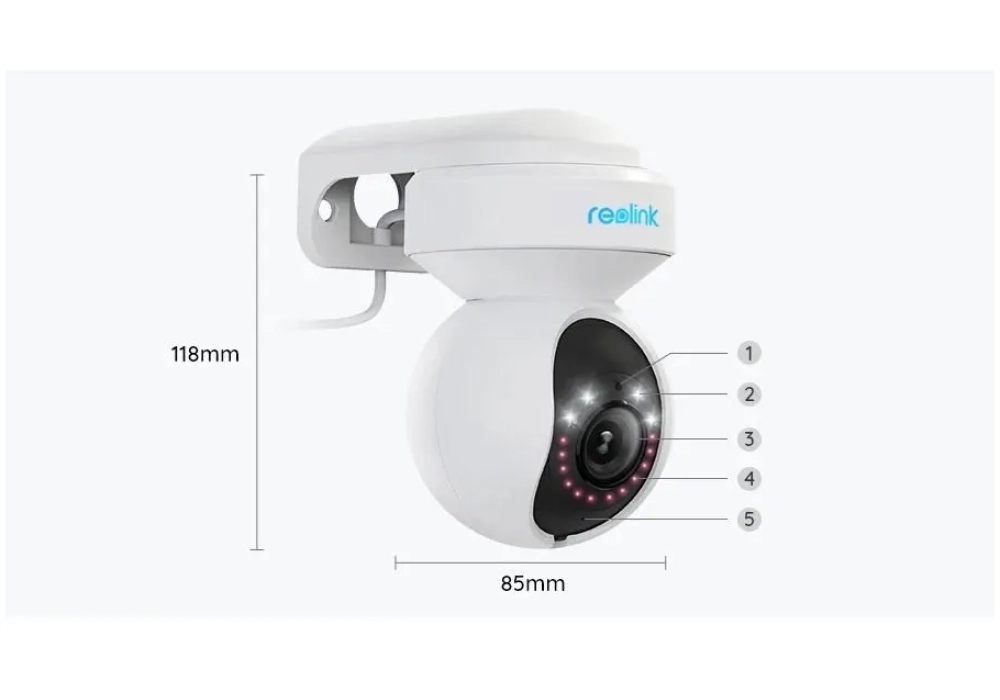 Reolink Caméra réseau E540 Blanc