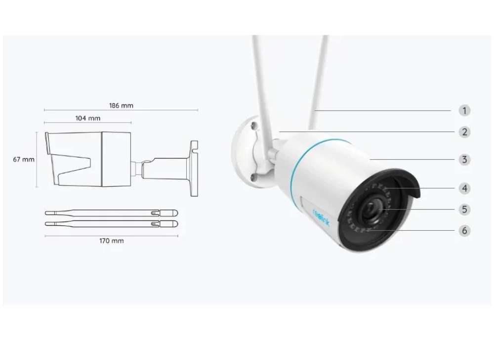 Reolink Caméra réseau W320 2K+ 