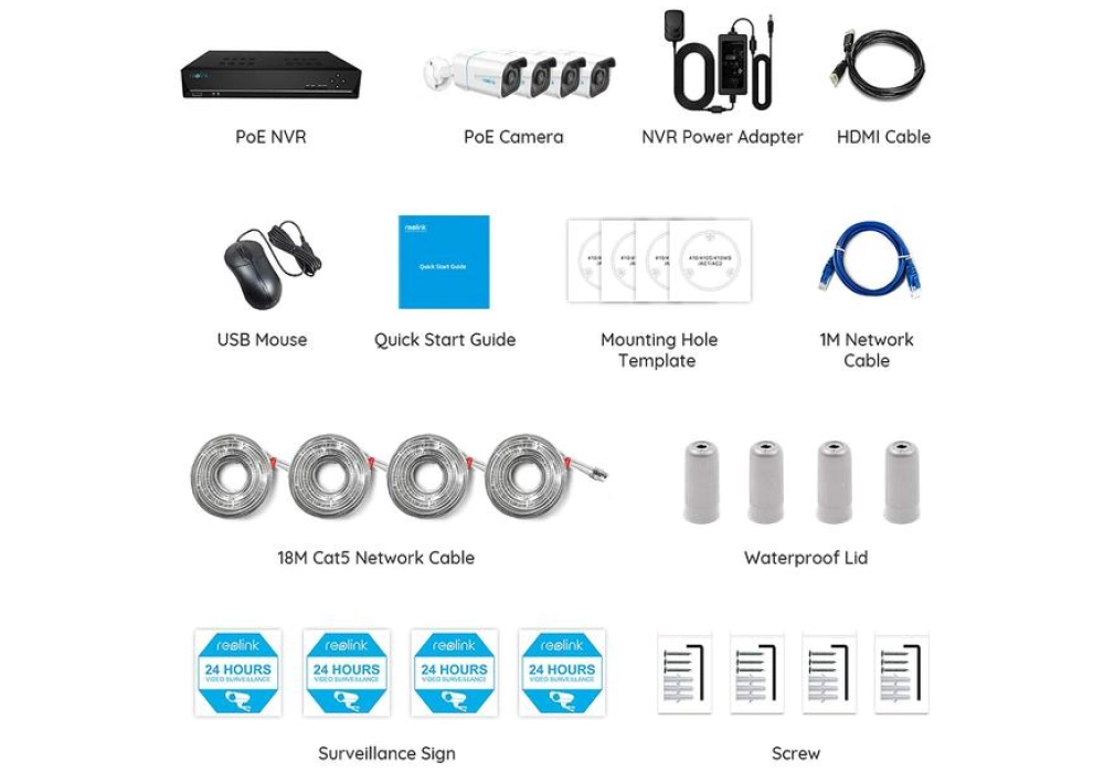 Reolink Kit de surveillance RLK8-800B4-A-V2