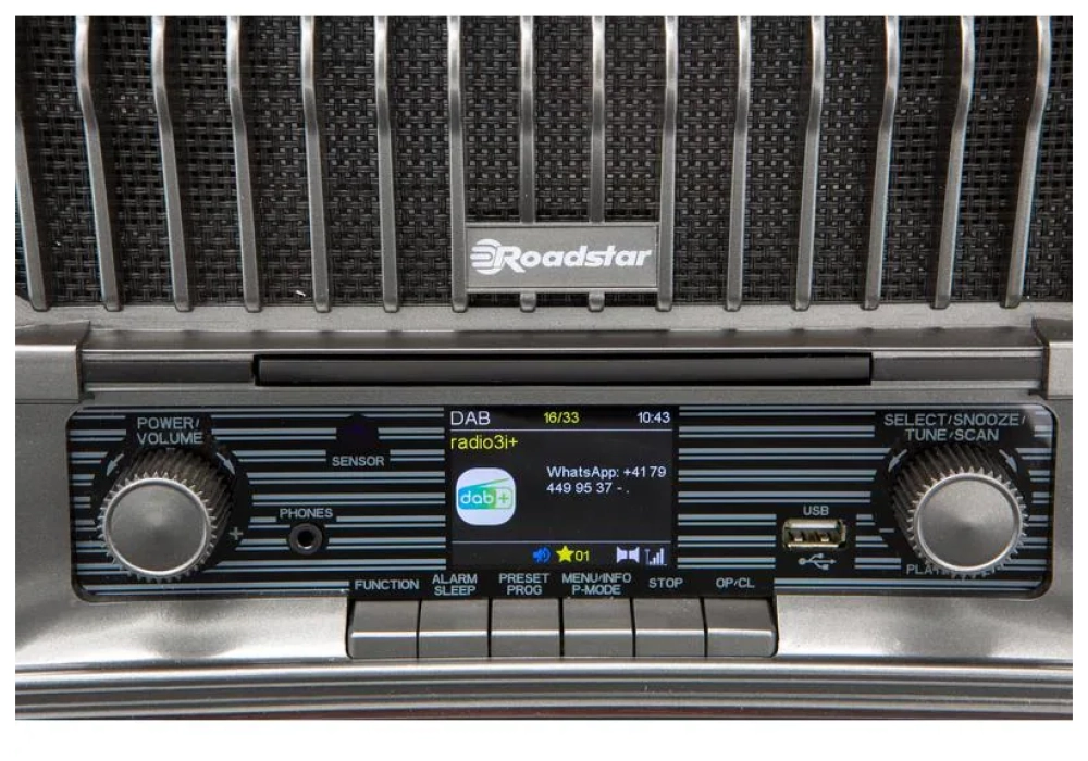 Roadstar Radio DAB+ HRA-270 Brun