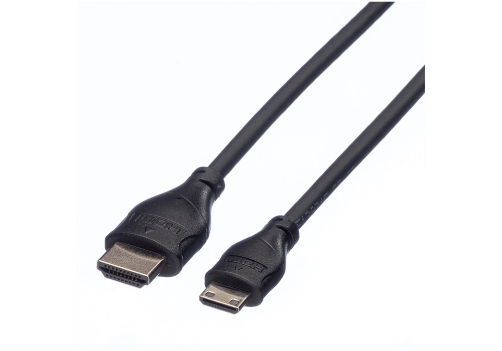 ROLINE HDMI to Mini HDMI High Speed Cable with Ethernet - 0.8m