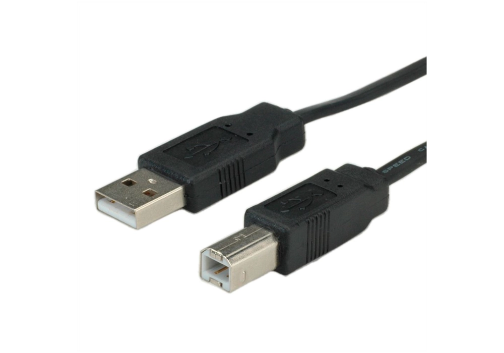 ROLINE USB 2.0 A/B Cable plât - 1.80 m (pour imprimante)