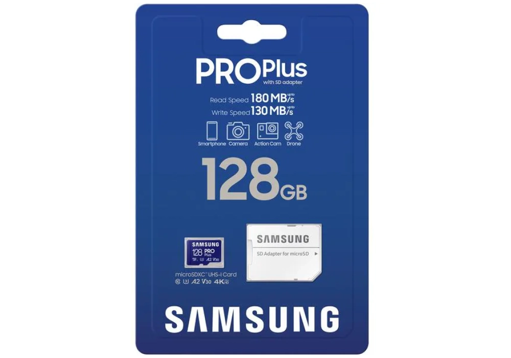 Samsung Carte microSDXC Pro Plus (2023) 128 GB