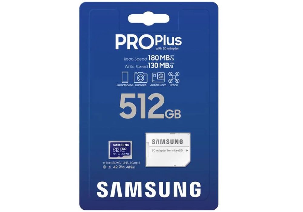 Samsung Carte microSDXC Pro Plus (2023) 512 GB