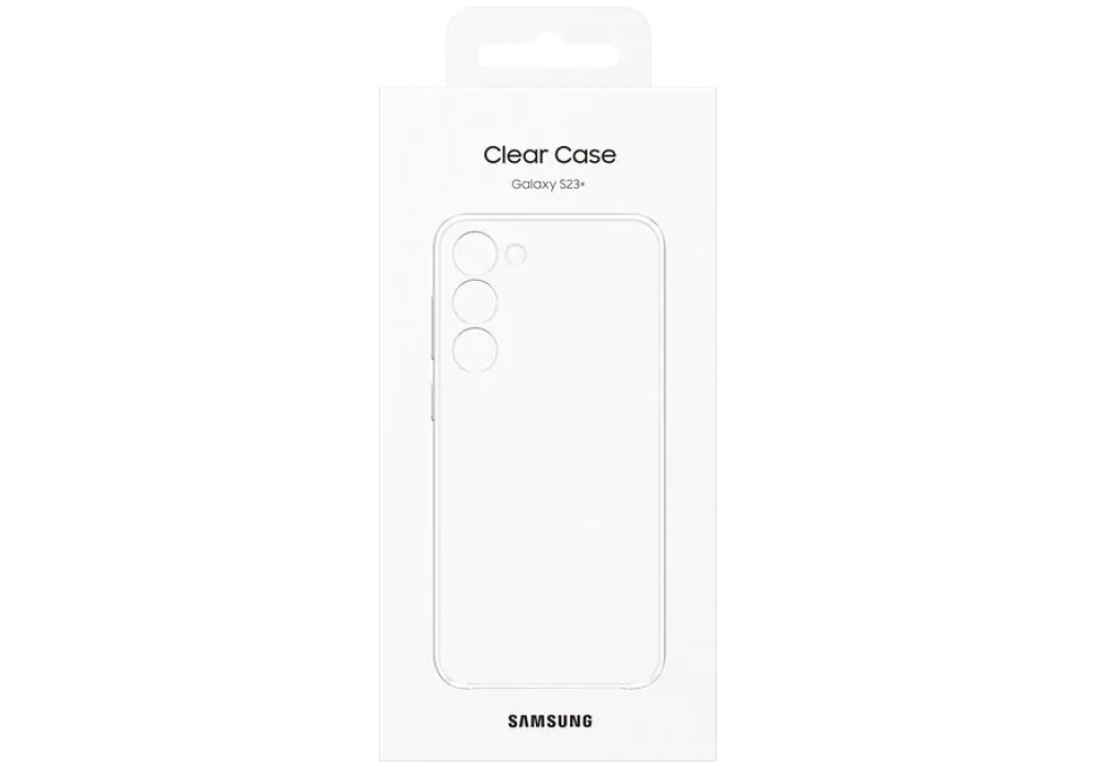 Samsung Coque arrière Clear Galaxy S23+ Transparent