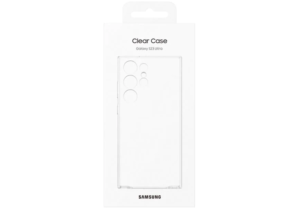 Samsung Coque arrière Clear Galaxy S23 Ultra Transparent