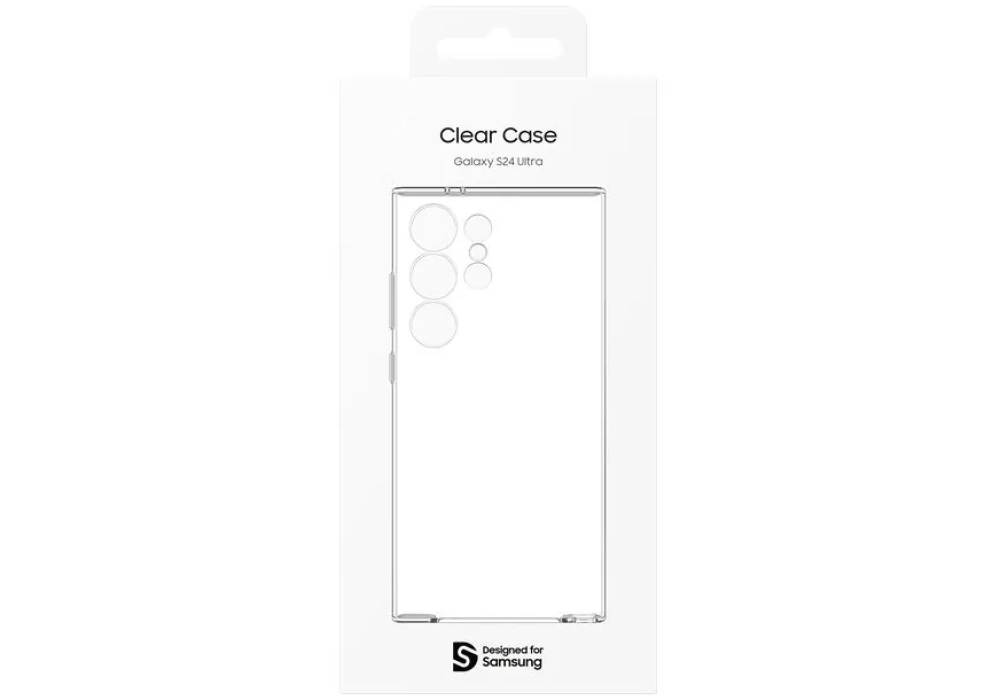 Samsung Coque arrière Clear Galaxy S24 Ultra Transparent