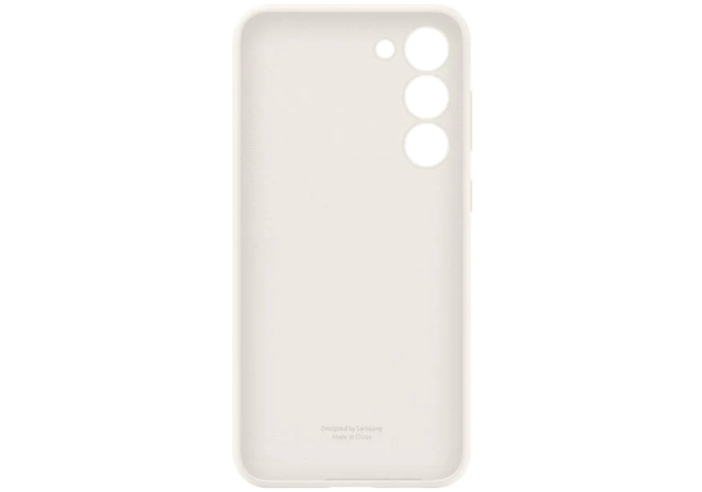 Samsung Coque arrière Silicone Galaxy S23+ Crème