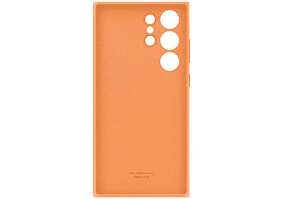 Samsung Coque arrière Silicone Galaxy S23 Ultra Orange