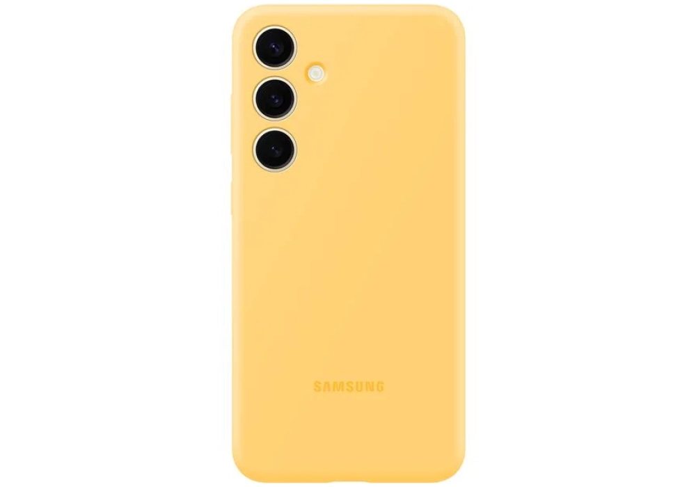 Samsung Coque arrière Silicone Galaxy S24+ Jaune