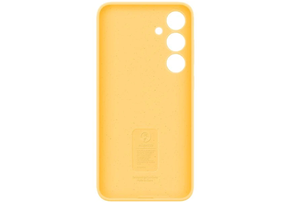 Samsung Coque arrière Silicone Galaxy S24+ Jaune