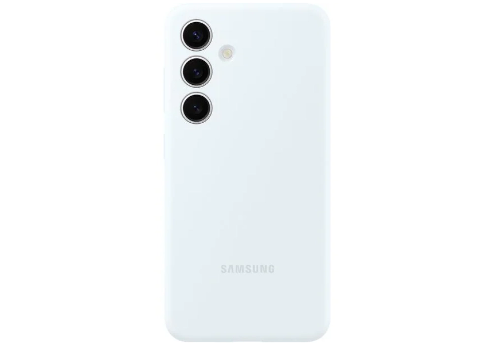 Samsung Coque arrière Silicone Galaxy S24 Blanc