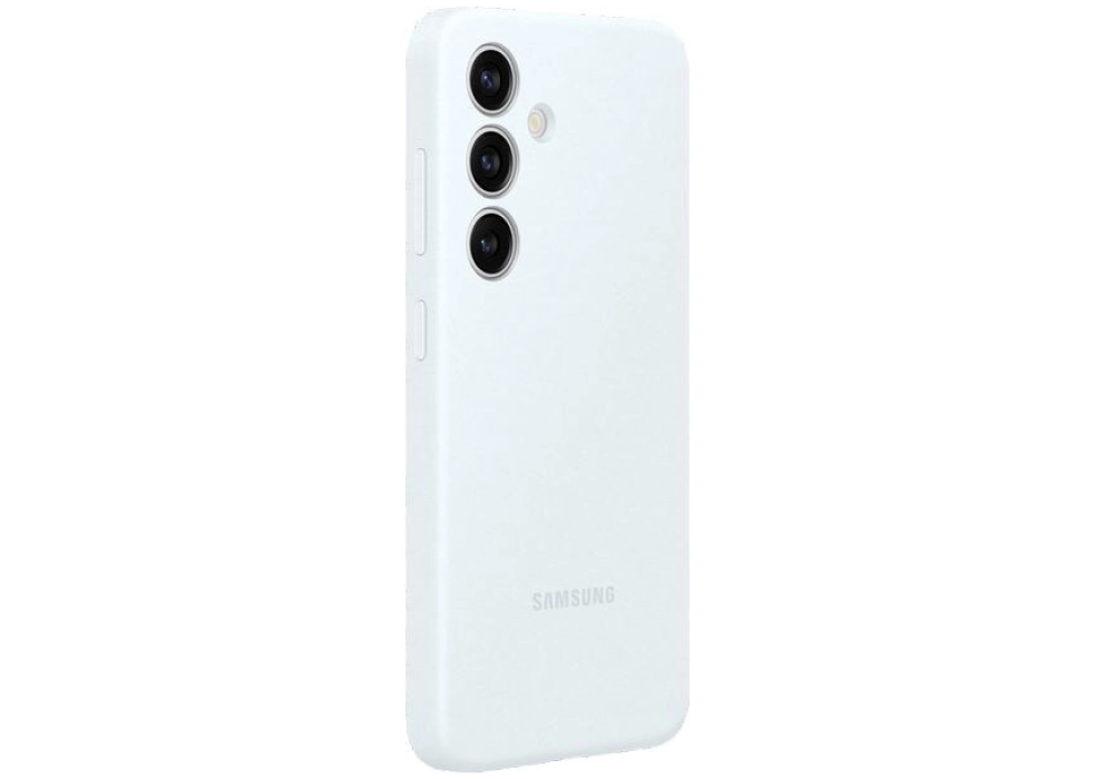 Samsung Coque arrière Silicone Galaxy S24 Blanc