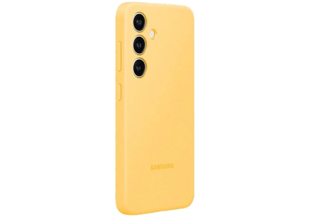 Samsung Coque arrière Silicone Galaxy S24 Jaune