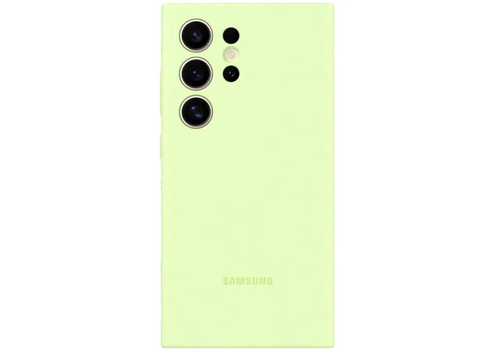 Samsung Coque arrière Silicone Galaxy S24 Ultra Vert