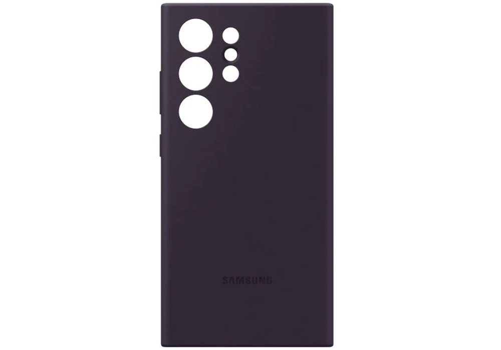 Samsung Coque arrière Silicone Galaxy S24 Ultra Violet foncé