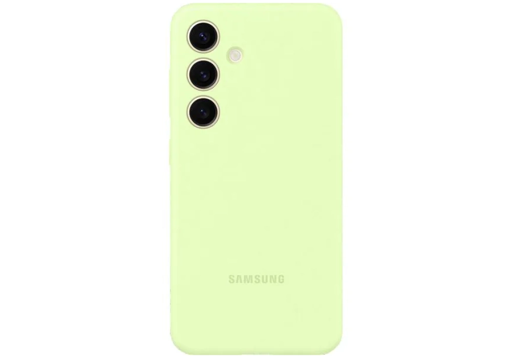 Samsung Coque arrière Silicone Galaxy S24 Vert