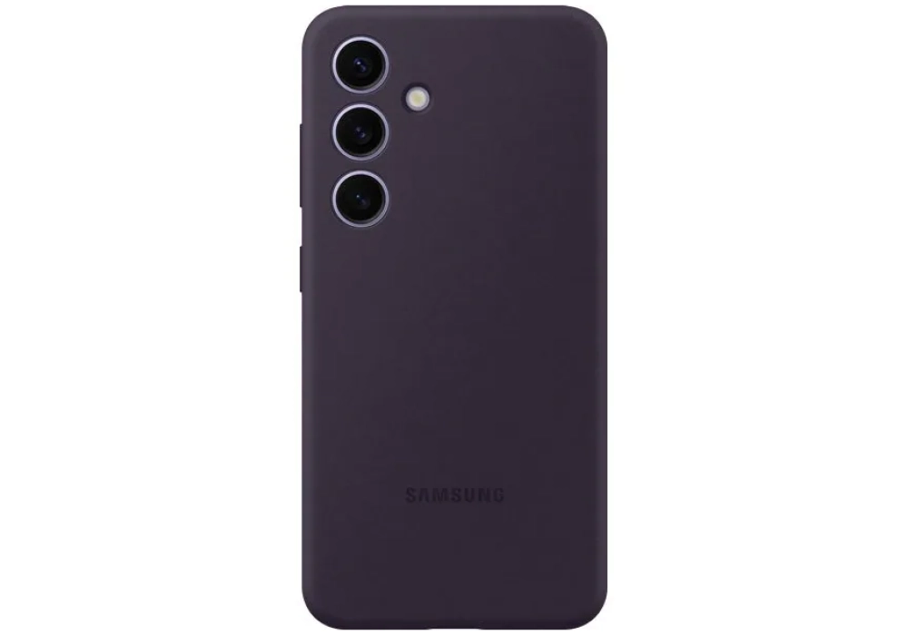 Samsung Coque arrière Silicone Galaxy S24 Violet foncé