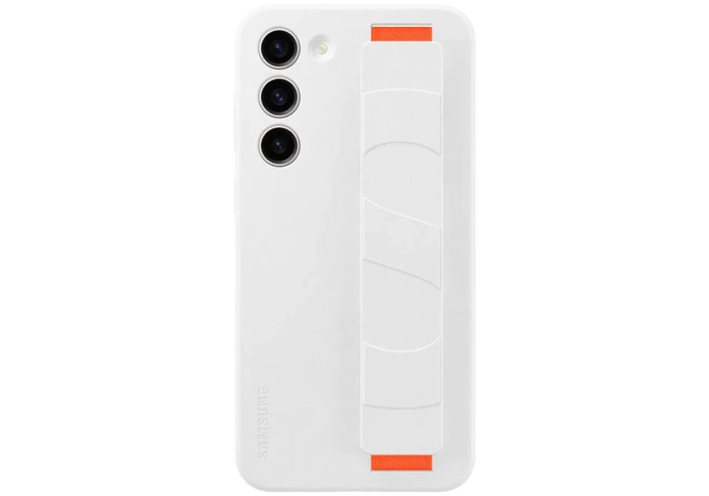 Samsung Coque arrière Silicone Grip Galaxy S23+ Blanc