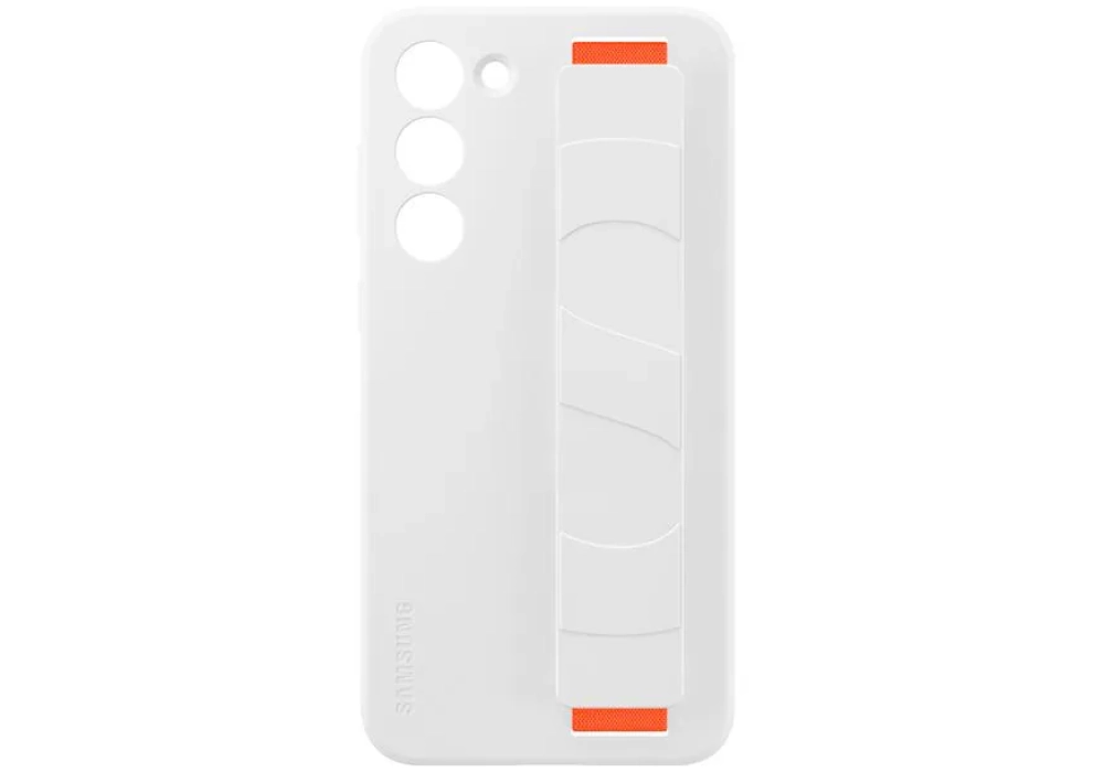 Samsung Coque arrière Silicone Grip Galaxy S23+ Blanc