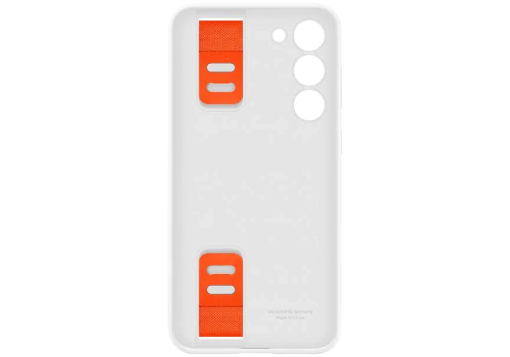 Samsung Coque arrière Silicone Grip Galaxy S23+ Blanc