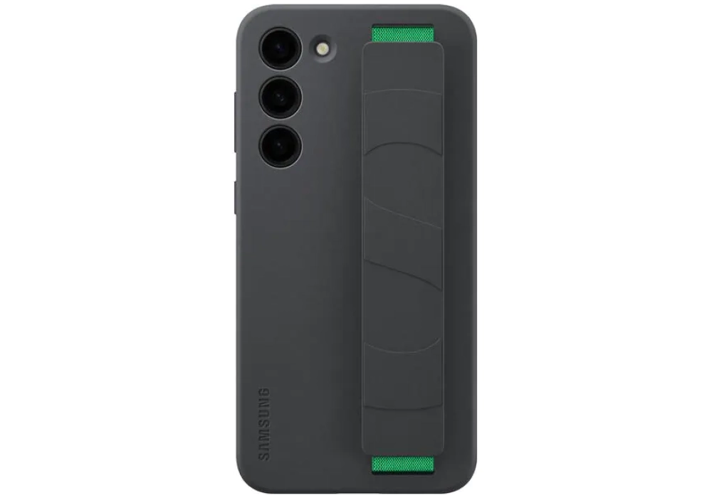 Samsung Coque arrière Silicone Grip Galaxy S23+ Noir