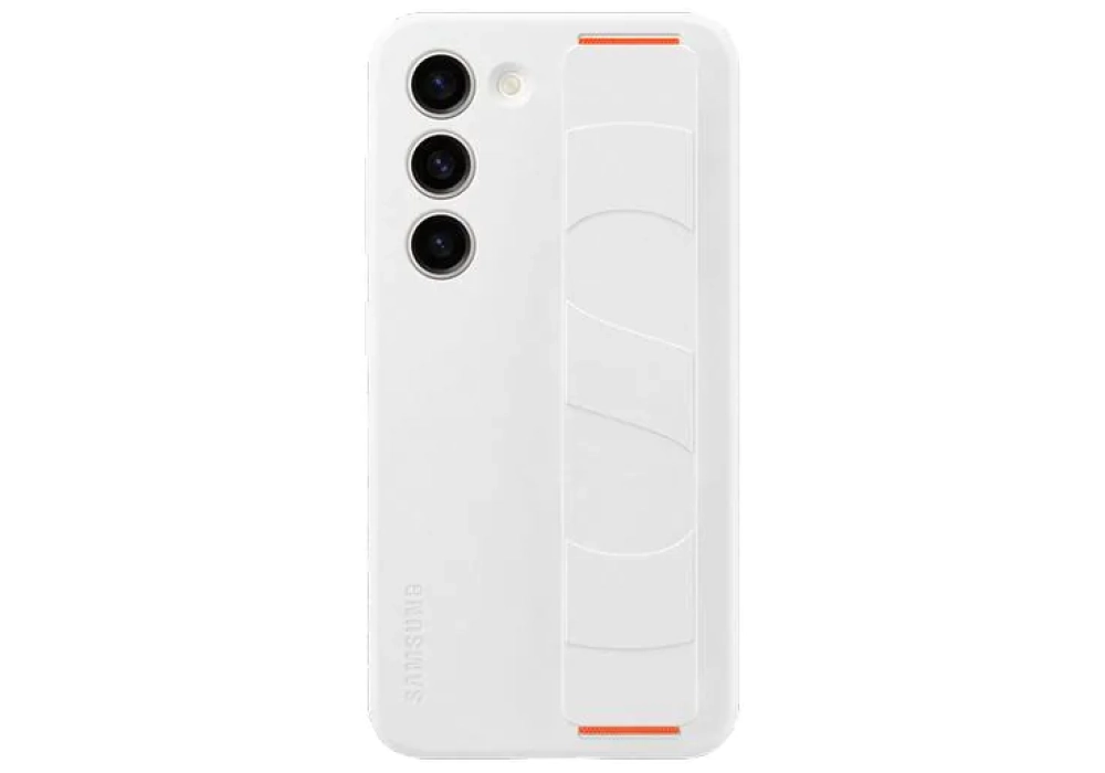 Samsung Coque arrière Silicone Grip Galaxy S23 Blanc